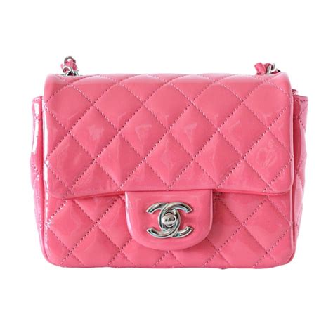 chanel mini square pink|chanel small bag with price.